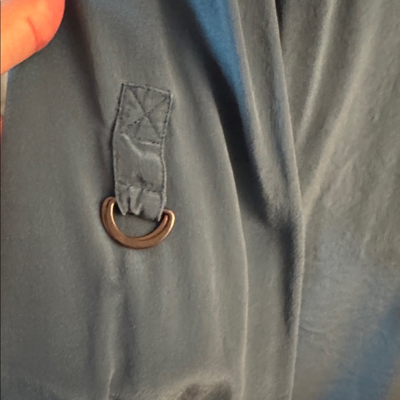 Eileen Fisher Blue Crepe Silk Blouse - Picture 4 of 9